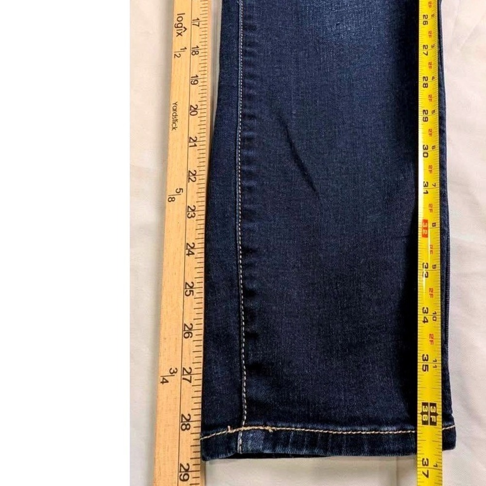 BKE~Victoria Skinny Jeans~ Size 31x29.5~Dark Wash/Mid Rise/Universal Fit/Stretch - Picture 4 of 10
